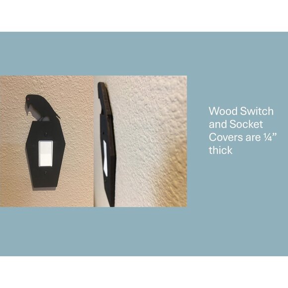 🖤 Spooky Raven atop Coffin Light Cover 🖤 - Picture 5 of 7